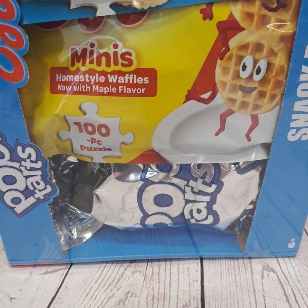 Kellog's Snack Pack 6 x 100‎ Pc Jigsaw Puzzles, Brand New-Sealed Box!